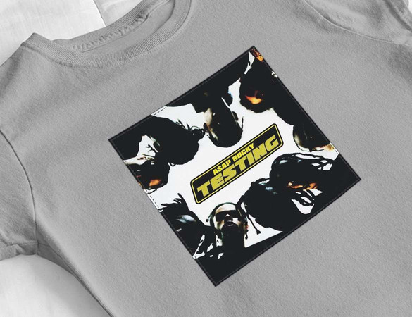 Bluzka damska z naszywką Asap Rocky Testing