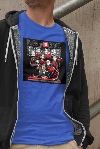 Koszulka z naszywką Dom z papieru 02