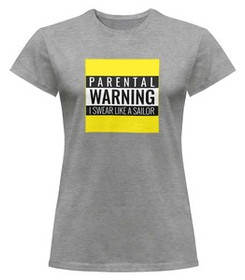 Bluzka damska z naszywką I swear like a sailor