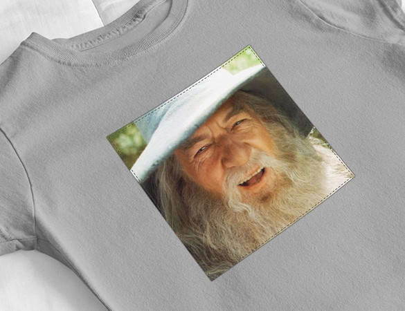 Bluzka damska z naszywką Gandalf smile