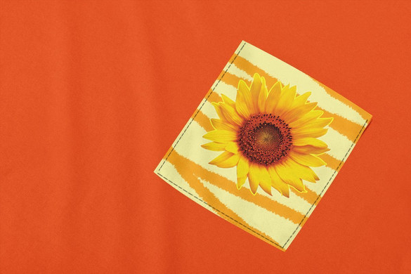 Koszulka z kieszonką SŁONECZNIK