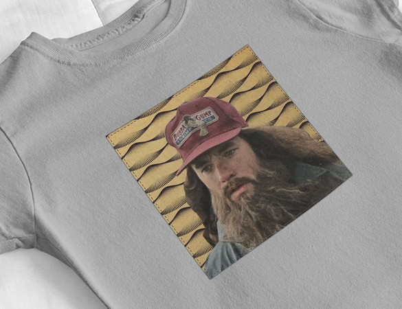 Bluzka damska z naszywką Forrest Gump beard