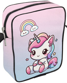 Listonoszka Jednorożec Kawaii z tęczą – słodki styl, idealna dla dziewczynki