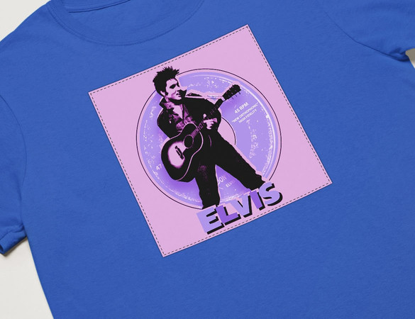 Koszulka z naszywką Elvis Presley 01