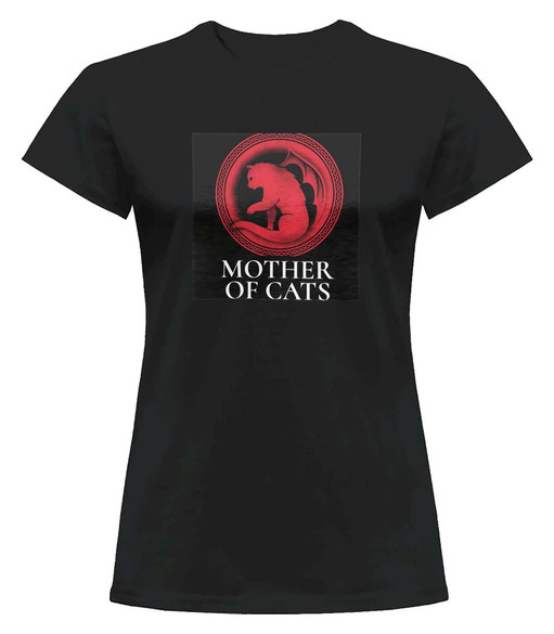 Bluzka damska z naszywką Mother of cats