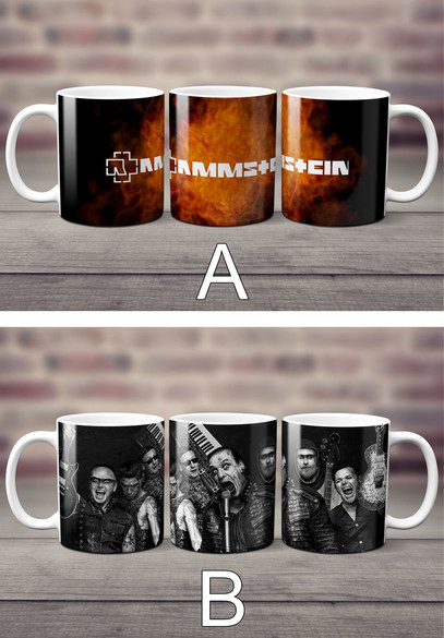 Zestaw RAMMSTEIN poduszka+kubek+GRATIS  WZORY