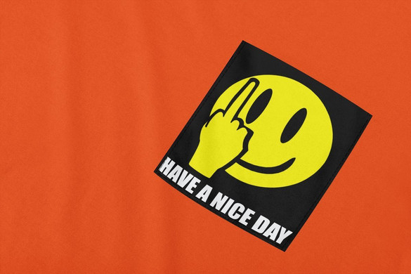 Koszulka z kieszonką Have a nice day