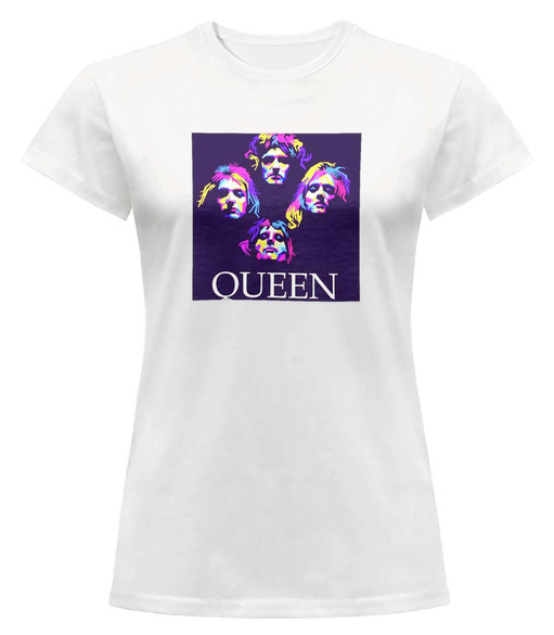 Bluzka damska z naszywką Queen Bohemian R.Violet