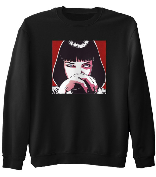 Bluza z naszywką Uma Thurman Ilustracja