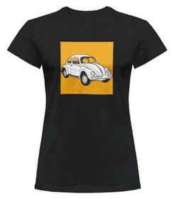 Bluzka damska z naszywką Volkswagen Beetle