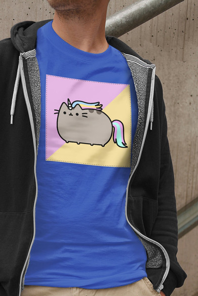 Koszulka z naszywką Cat Unicorne 01