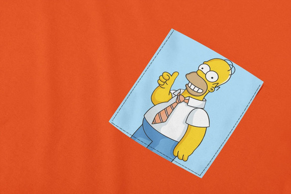 Koszulka z kieszonką HOMER SIMPSON
