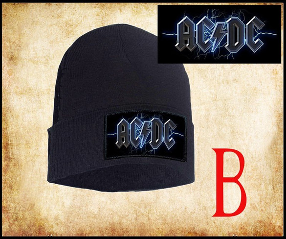 Czapka zimowa z naszywką  AC/DC