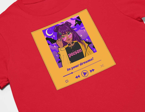 Koszulka z naszywką In your dreams