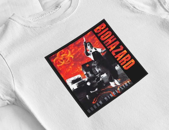 Bluzka damska z naszywką Biohazard 01