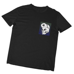 Koszulka z kieszonką STONED SKULL