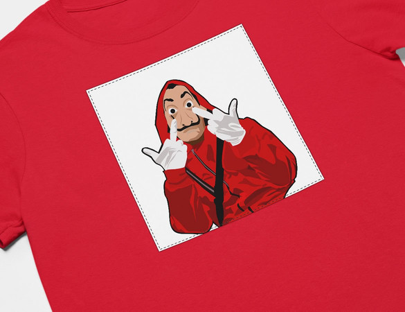 Koszulka z naszywką Dom z papieru 03