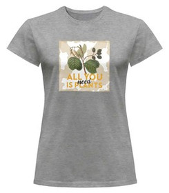 Bluzka damska z naszywką All you need is plants