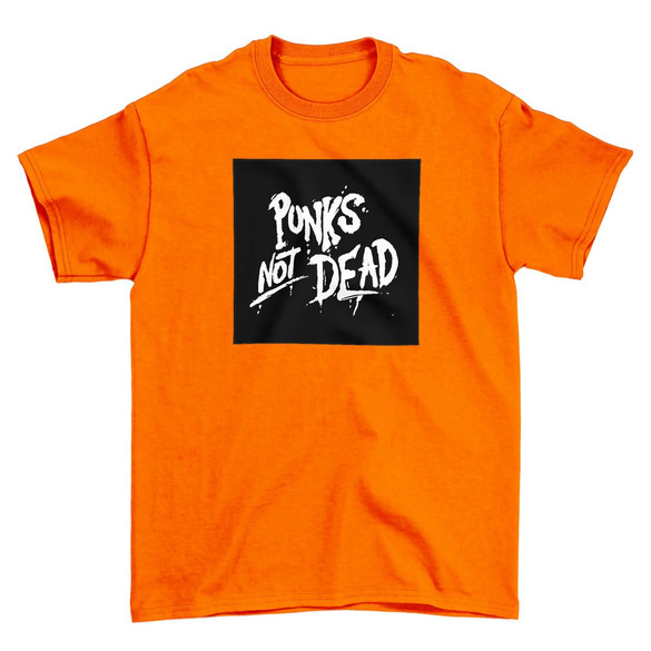 Koszulka z naszywką Punk's Not Dead