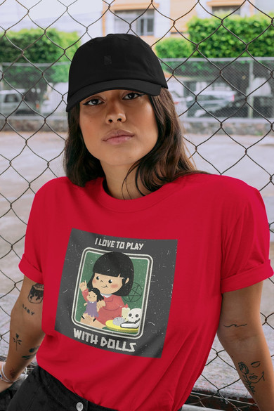 Koszulka z naszywką I love to play...