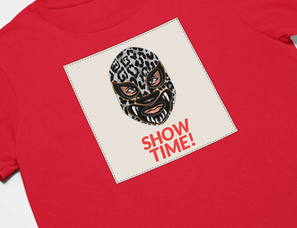 Koszulka z naszywką Show time