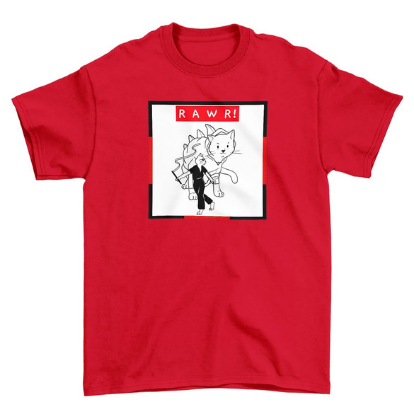 Koszulka z naszywką RAWR !