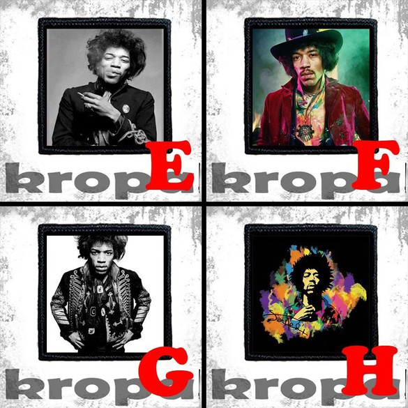 Naszywka JIMI HENDRIX 8 X 8 cm Dużo Wzorów!