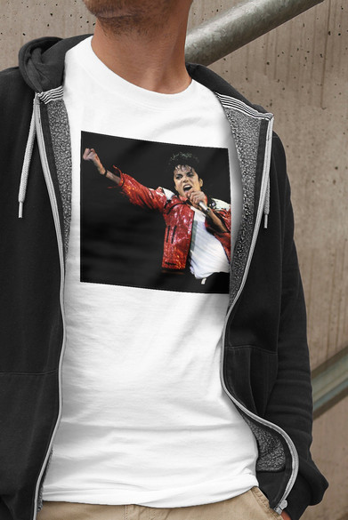 Koszulka z naszywką Michael Jackson 01