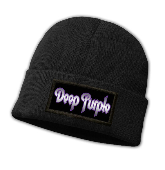 Czapka zimowa z naszywką DEEP PURPLE