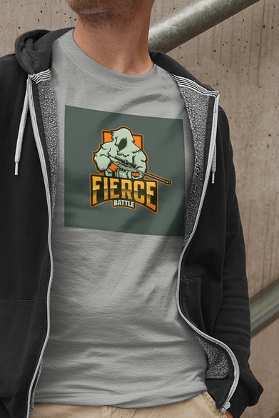 Koszulka z naszywką  FIERCE BATTLE