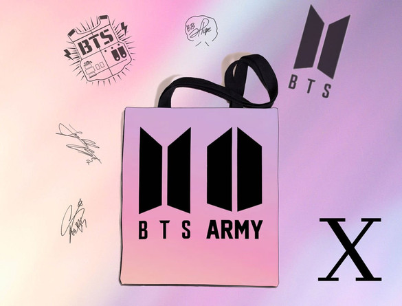Torba na ramię BTS k-pop FULLPRINT z Polski WZORY