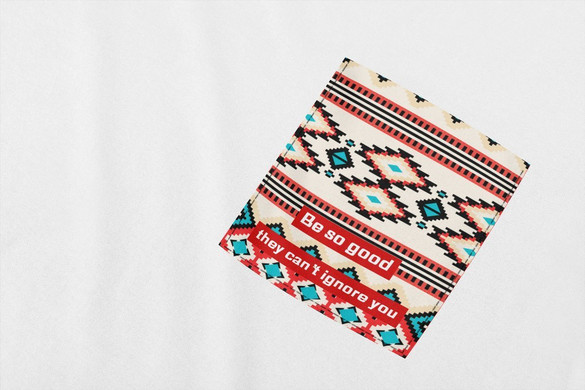 Koszulka z kieszonką BE SO GOOD