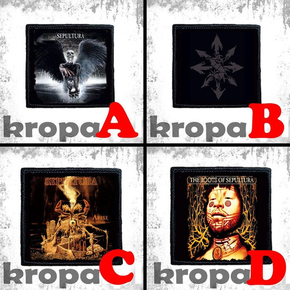 Naszywka SEPULTURA 10 x 10 cm  Dużo Wzorów!