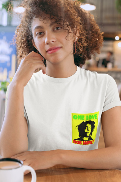 Koszulka z kieszonką BOB MARLEY ONE LOVE