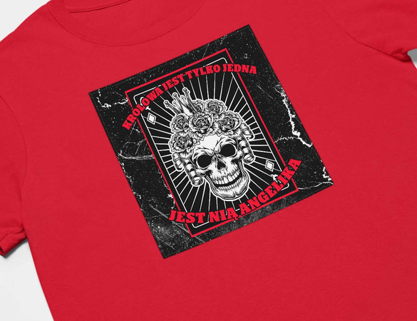 Koszulka z naszywką na Walentynki TWÓJ NAPIS