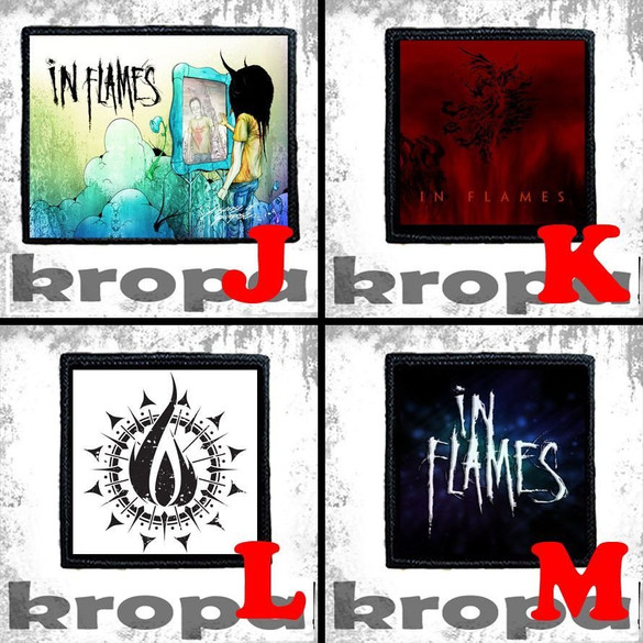 Naszywka IN FLAMES 10 x 10 cm Dużo Wzorów!