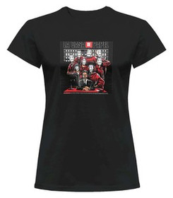 Bluzka damska z naszywką Dom z papieru 02