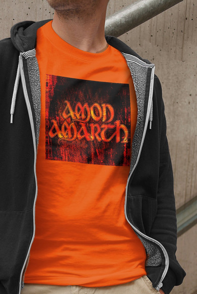 Koszulka z naszywką Amon Amarth logo
