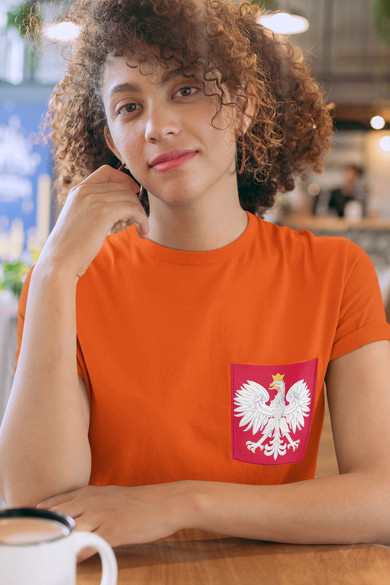 Koszulka z kieszonką GODŁO POLSKI ORZEŁ