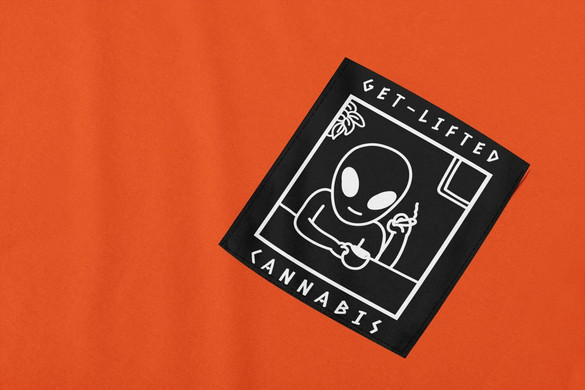 Koszulka z kieszonką GET-LIFTED CANNABIS