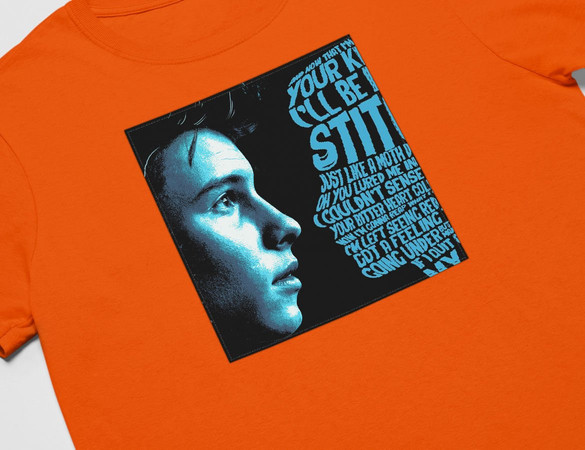 Koszulka z naszywką Shawn Mendes 02