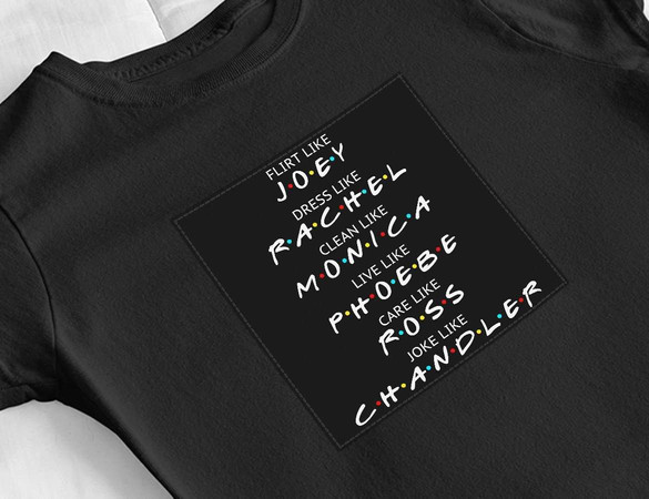 Bluzka damska z naszywką Friends act like