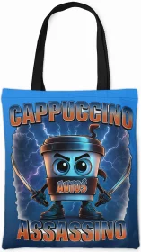 Torba na ramię Italian Brainrot Cappuccino Assassino z piorunami