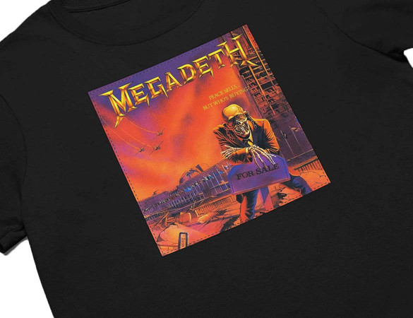 Koszulka z naszywką Megadeth Peace sells