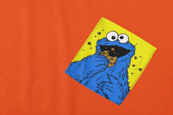 Koszulka z kieszonką CIASTECZKOWY POTWÓR