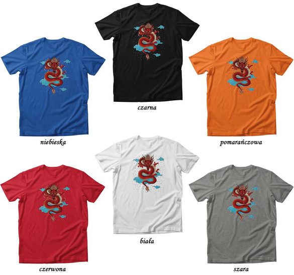 Koszulka SMOK CHIŃSKI CHINESE DRAGON 5