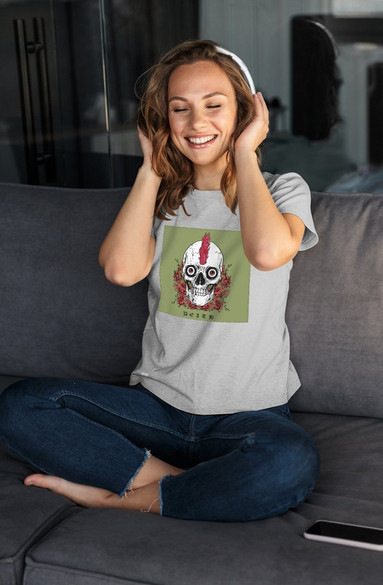 Bluzka damska z naszywką Skull : Death