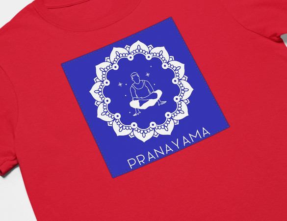 Koszulka z naszywką Pranayama