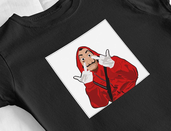 Bluzka damska z naszywką Dom z papieru 03