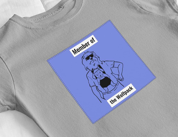 Bluzka damska z naszywką Member of the Wolfpack